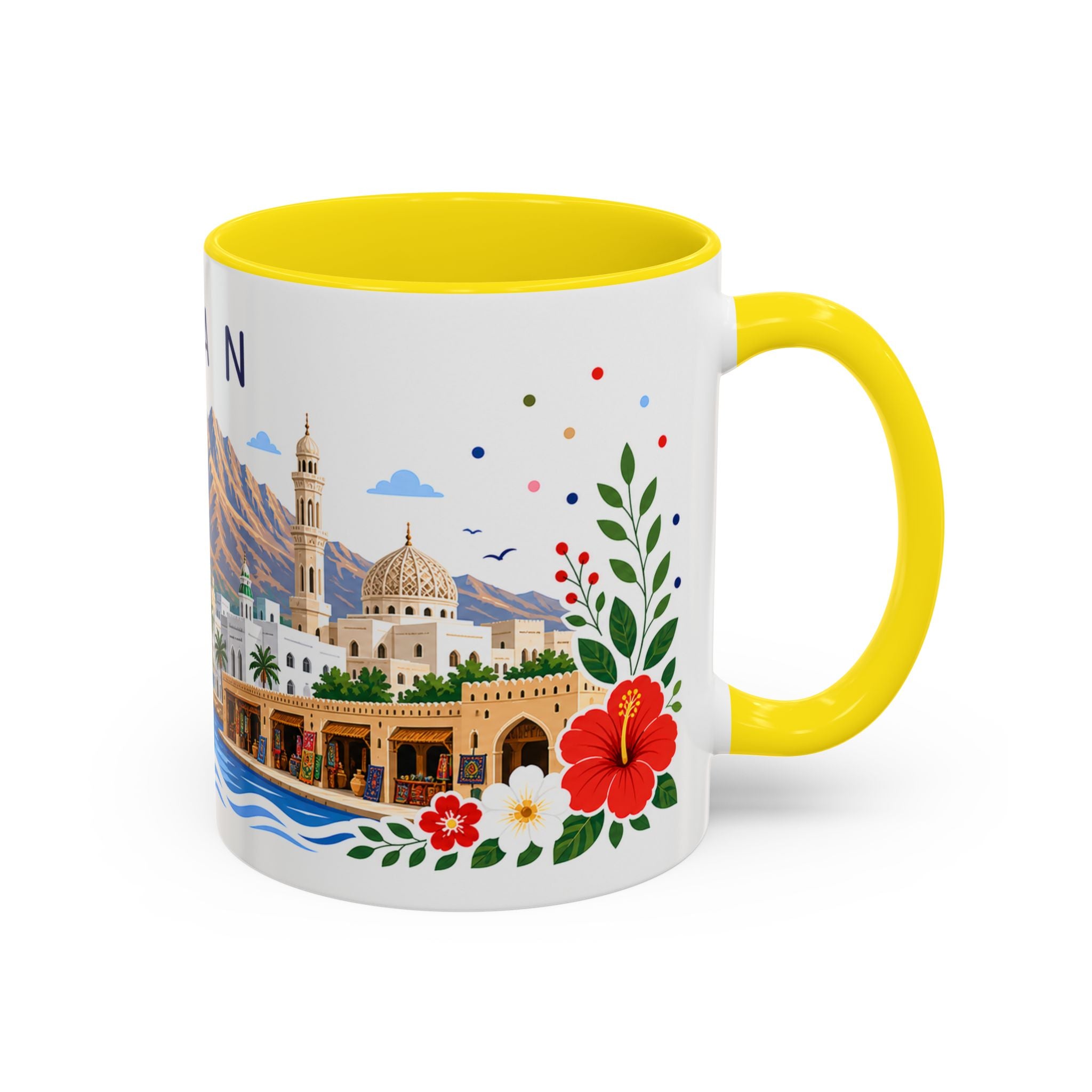 Oman Coffee Mug | Travel Souvenir Accent Mug | Place Gift Ceramic Cup 11oz 15oz