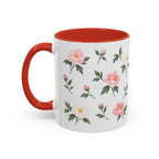 Indiana Peony Mug, State Flower Floral Coffee Cup, 11oz Botanical Gift