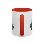 Pinnacles National Park Coffee Mug | Solid Color Block Park Souvenir | 11oz 15oz Accent Mug