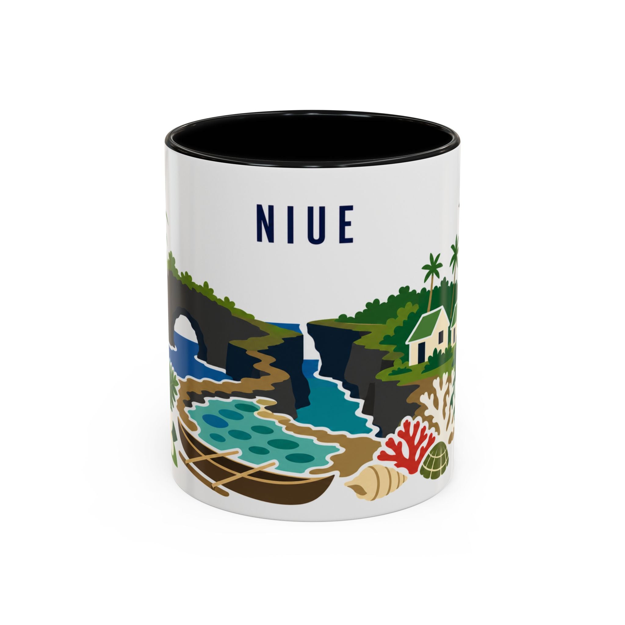 Niue Coffee Mug | Travel Souvenir Accent Mug | Country Gift Ceramic Cup 11oz 15oz