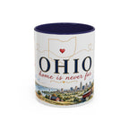 Ohio State Map Mug | Botanical Travel Sketch, Homesick Gift, Long Distance Friendship