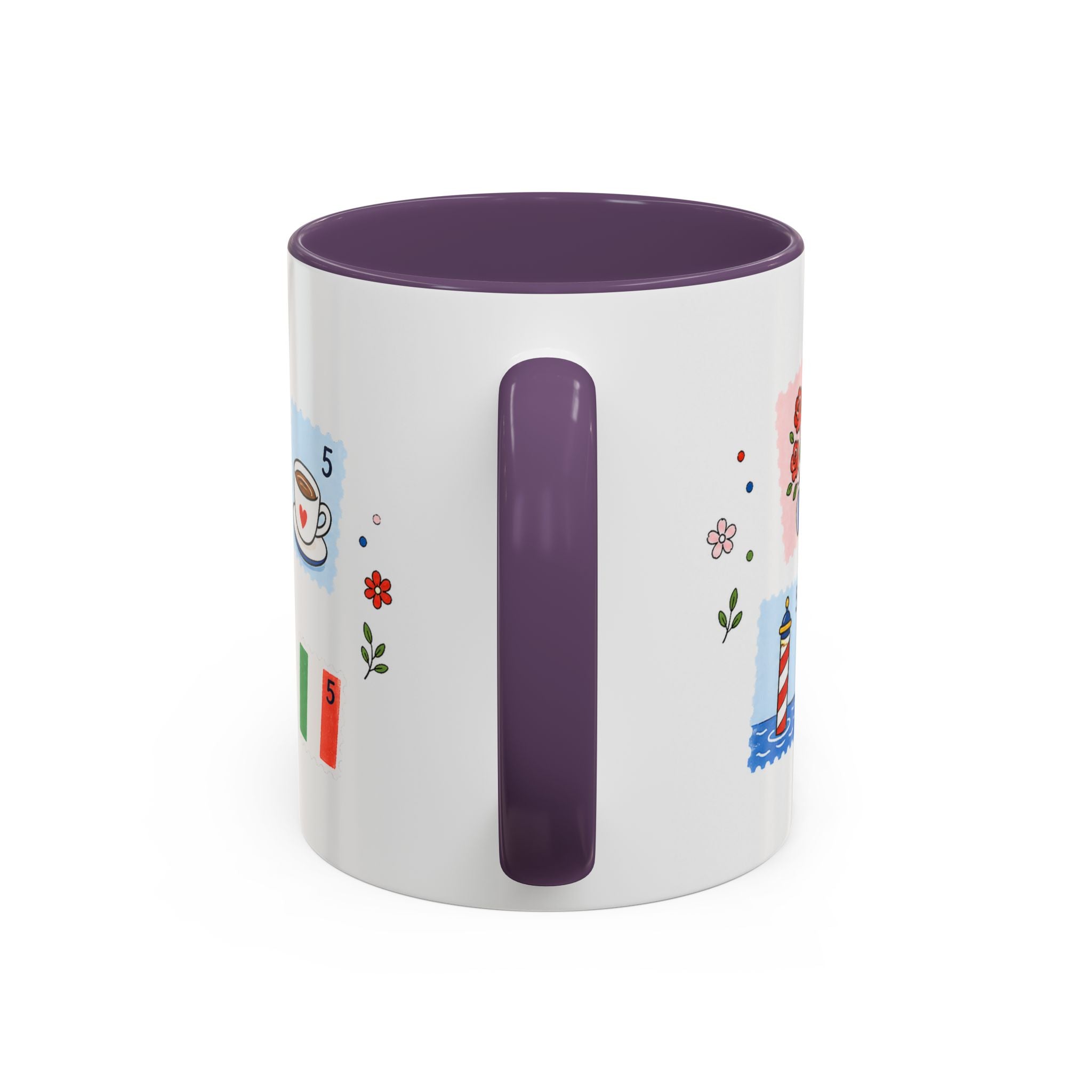 Venice Coffee Mug | Postage Stamp Collage Mug | Travel Souvenir Accent Cup 11oz 15oz