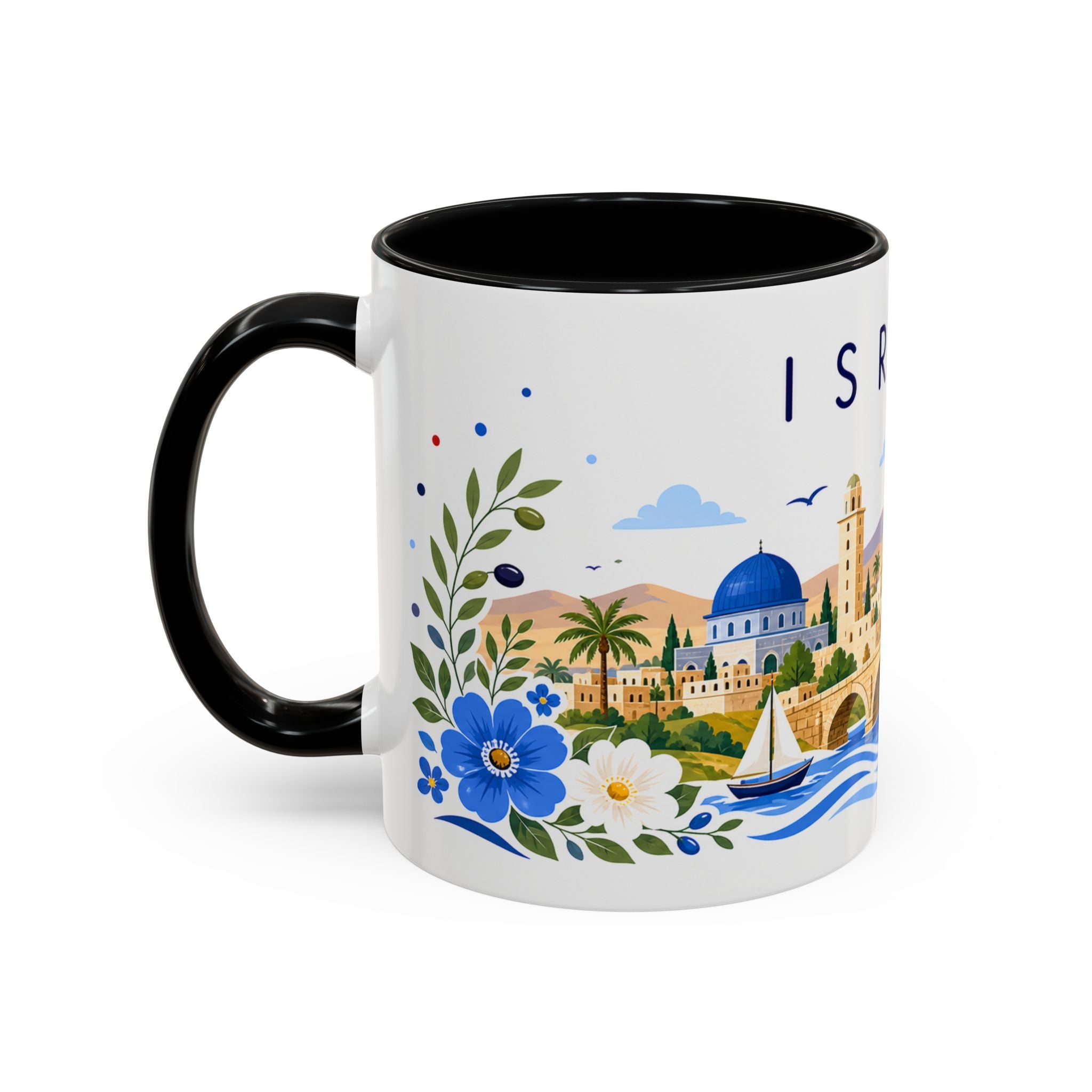Israel Coffee Mug | Travel Souvenir Accent Mug | Place Gift Ceramic Cup 11oz 15oz