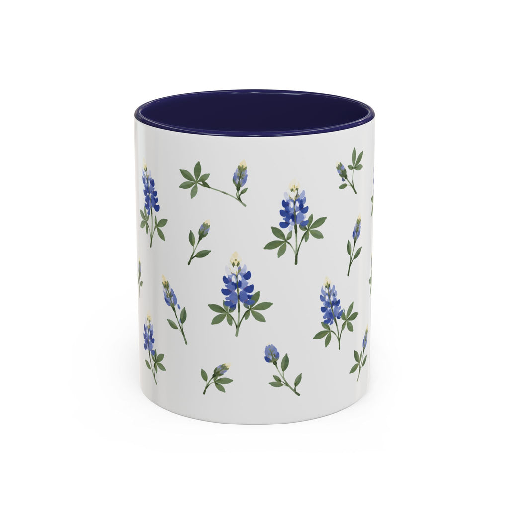 Texas Bluebonnet Mug, State Flower Floral Coffee Cup, 11oz Botanical Gift