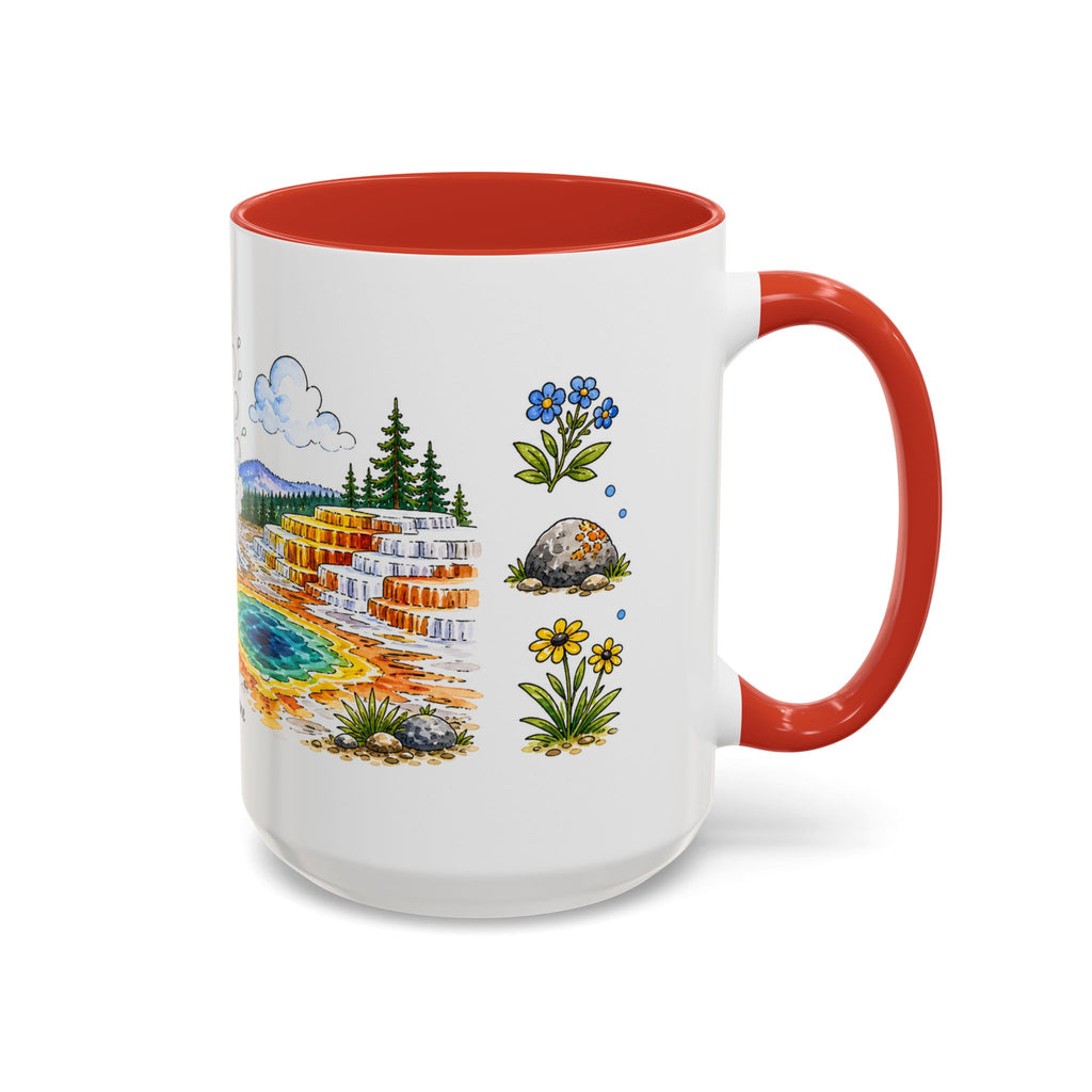 Yellowstone National Park Mug | US Travel Souvenir Accent Coffee Mug | 11oz 15oz Ceramic Cup