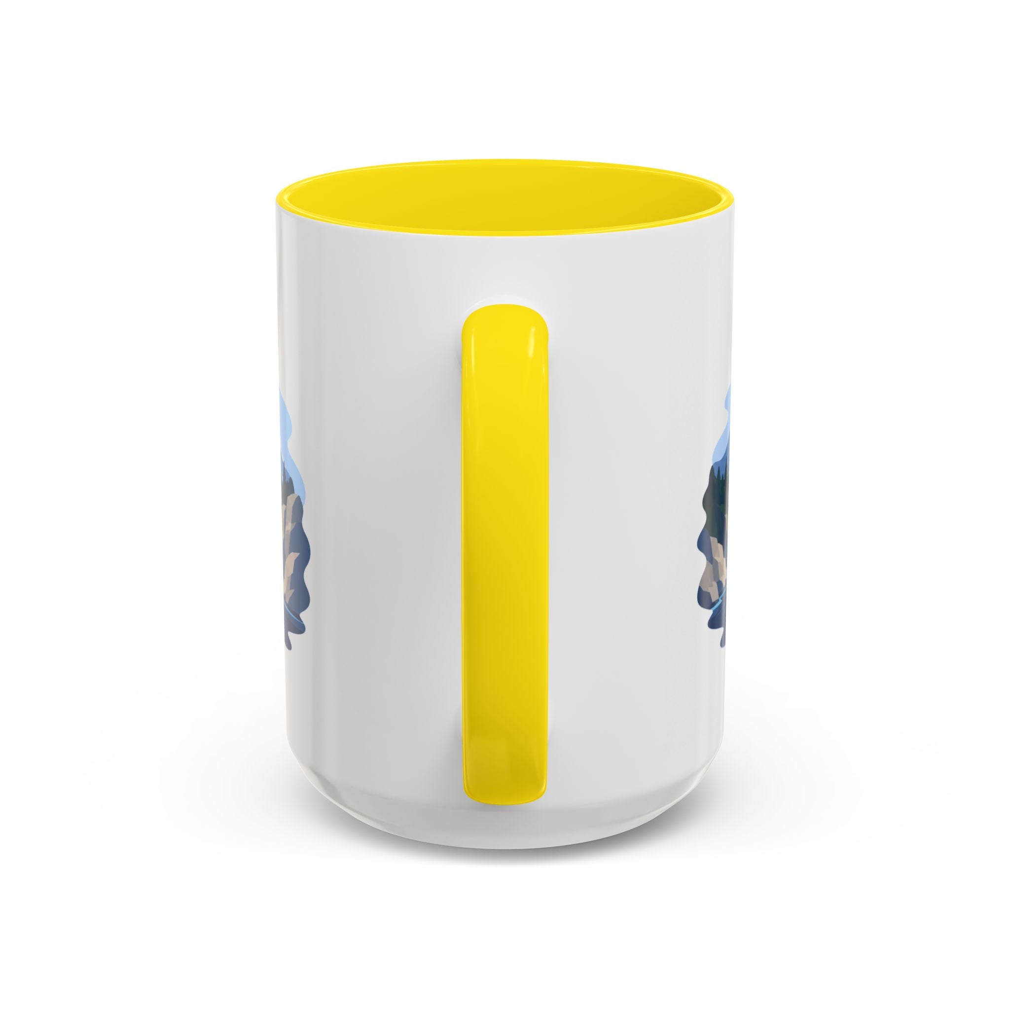 Glacier Bay National Park Coffee Mug | Solid Color Block Park Souvenir | 11oz 15oz Accent Mug