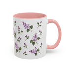 New Hampshire Purple Lilac Mug, State Flower Floral Coffee Cup, 11oz Botanical Gift