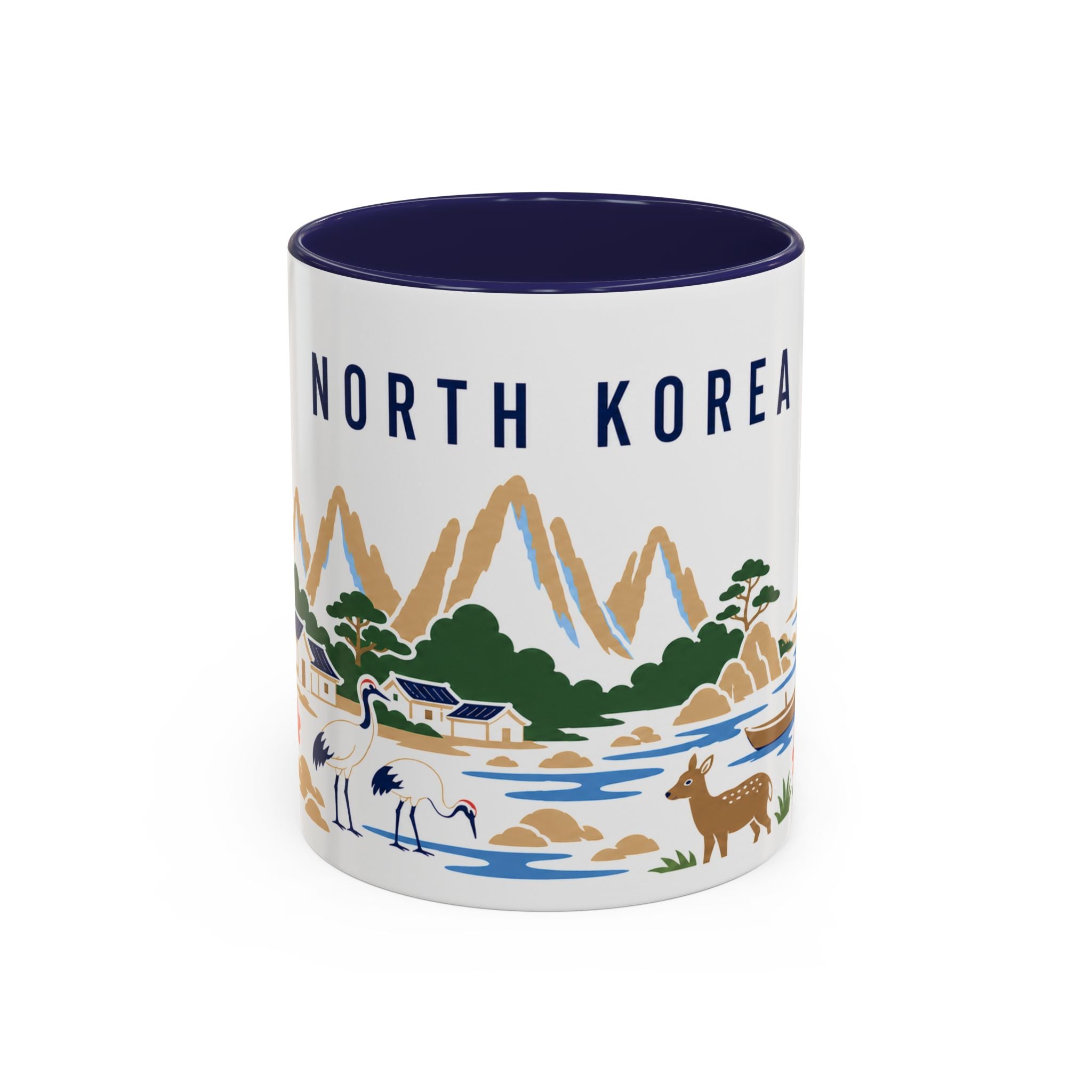 North Korea Coffee Mug | Travel Souvenir Accent Mug | Country Gift Ceramic Cup 11oz 15oz