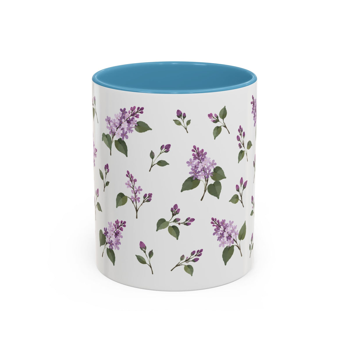 New Hampshire Purple Lilac Mug, State Flower Floral Coffee Cup, 11oz Botanical Gift
