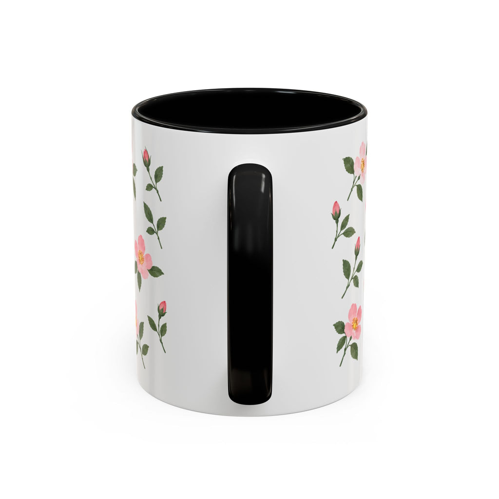 Iowa Wild Rose Mug, State Flower Floral Coffee Cup, 11oz Botanical Gift