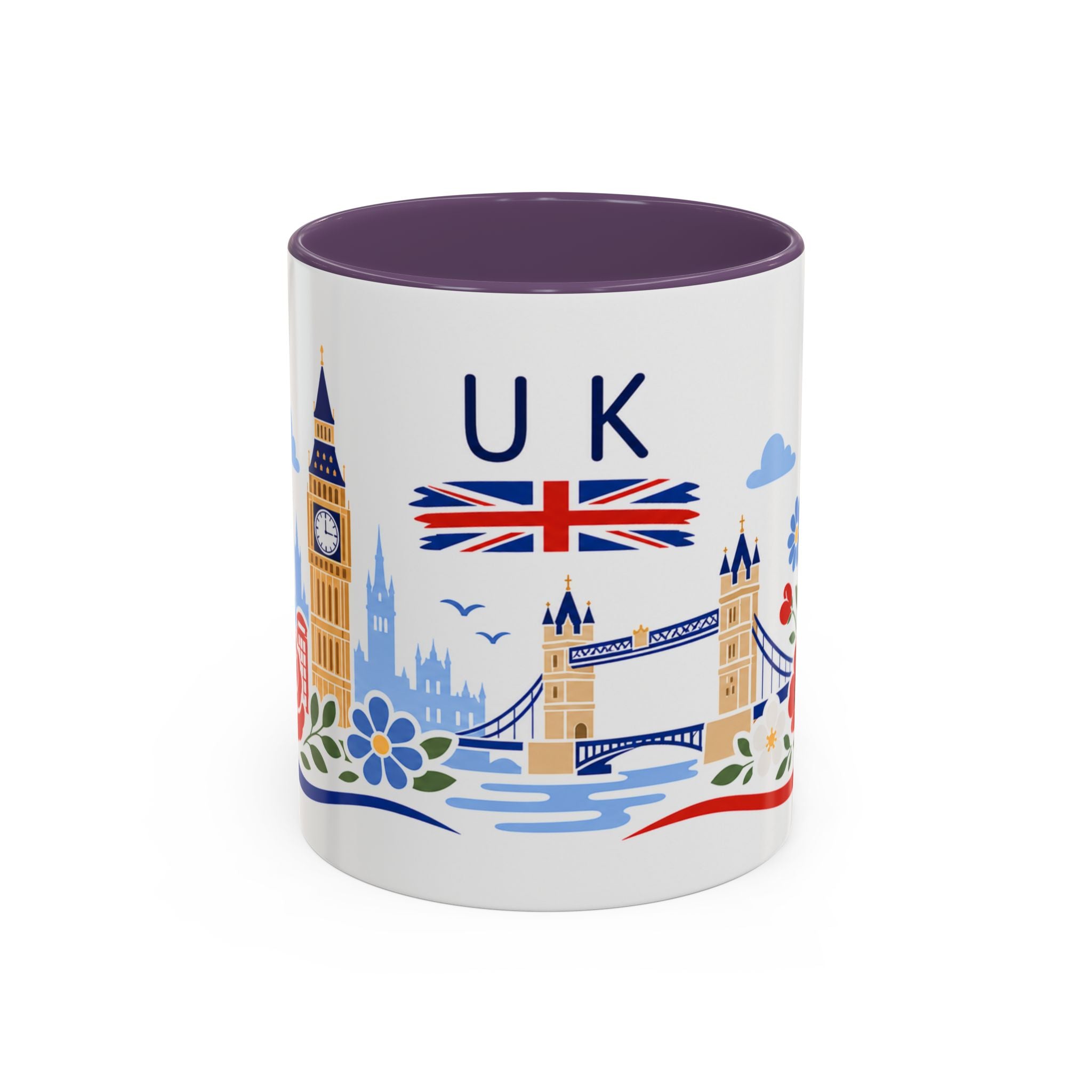 United Kingdom Coffee Mug | Travel Souvenir Accent Mug | Country Gift Ceramic Cup 11oz 15oz