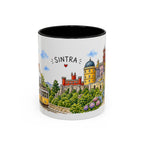 Sintra Illustrated Travel Mug | Portugal Souvenir Accent Coffee Mug | 11oz 15oz Ceramic Cup