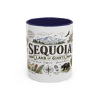 Sequoia Coffee Mug | National Park Hiking California Gift | Accent Color Ceramic 11oz 15oz