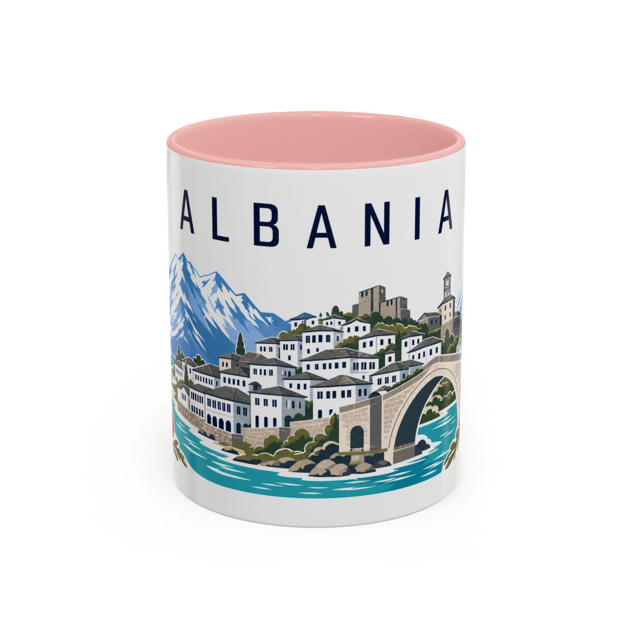 Albania Coffee Mug | Travel Souvenir Accent Mug | Country Gift Ceramic Cup 11oz 15oz