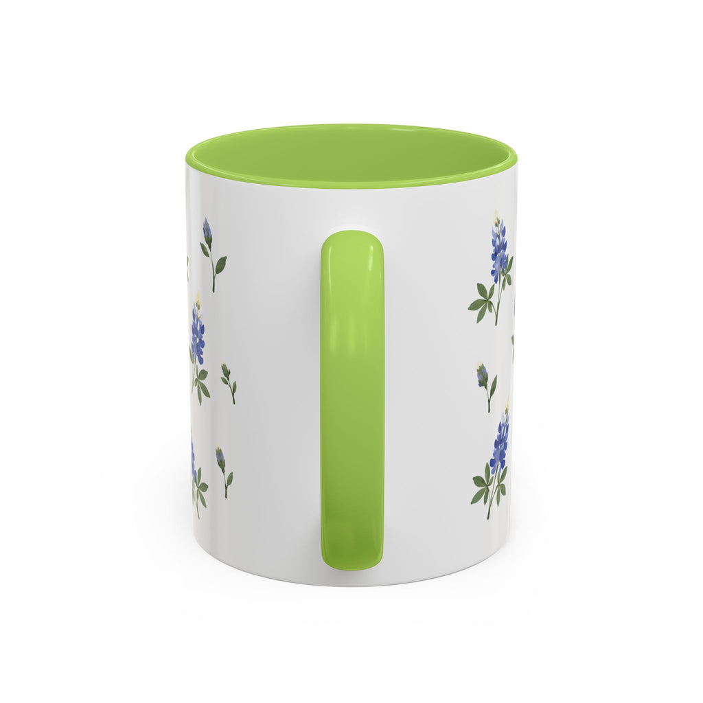 Texas Bluebonnet Mug, State Flower Floral Coffee Cup, 11oz Botanical Gift