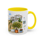 Ronda Illustrated Travel Mug | Spain Souvenir Accent Coffee Mug | 11oz 15oz Ceramic Cup