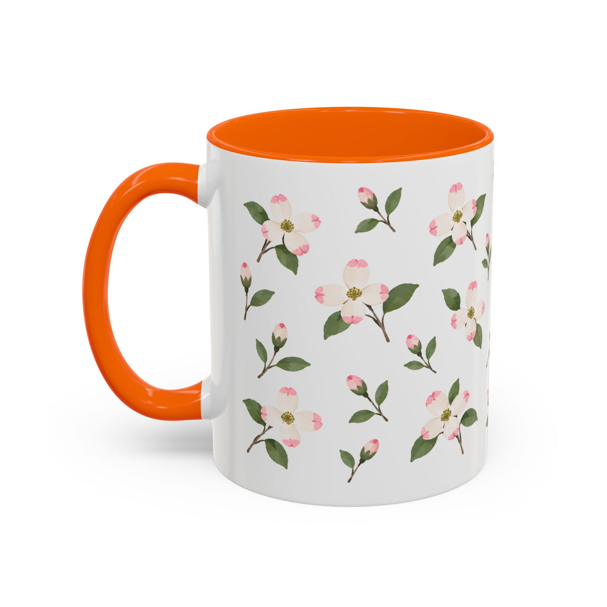 Virginia American Dogwood Mug, State Flower Floral Coffee Cup, 11oz Botanical Gift