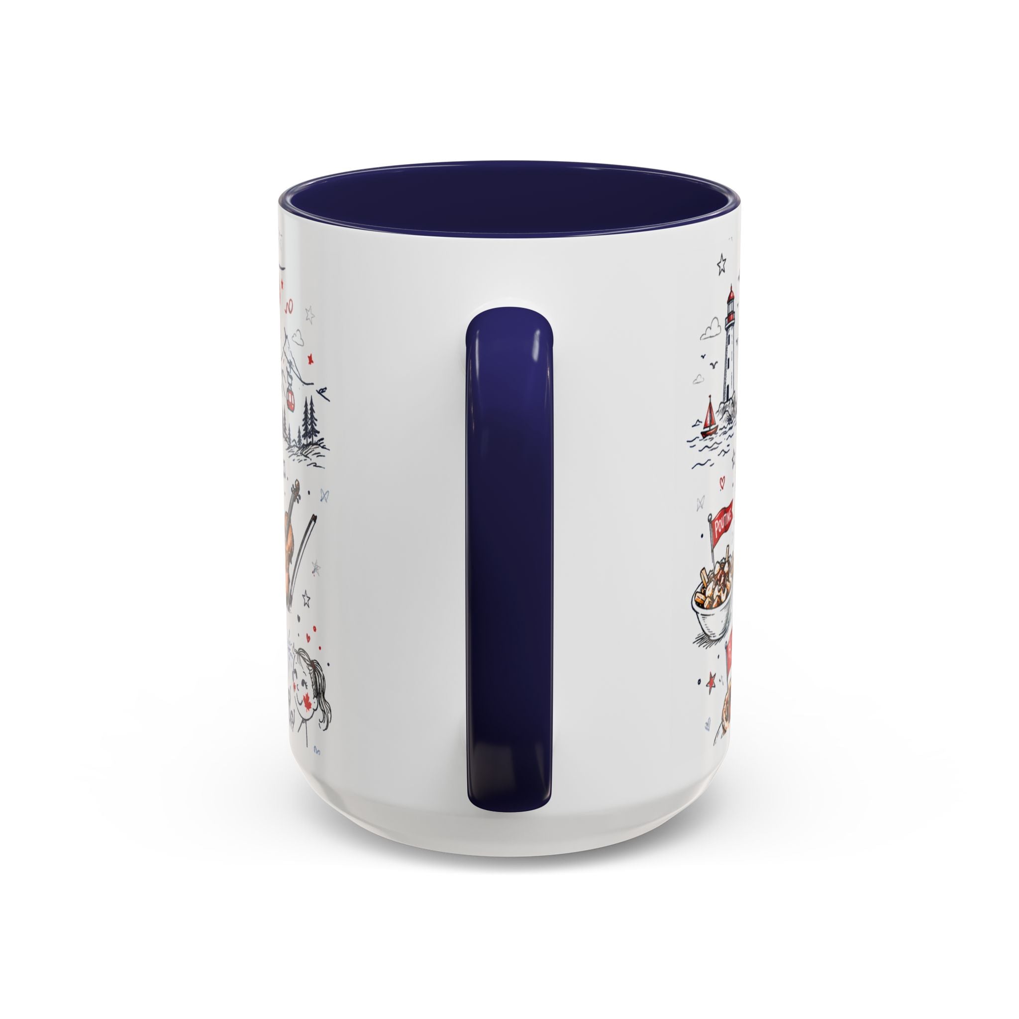 Canada Day Coffee Mug | Canadian Pride Gift | Accent Color Ceramic 11oz 15oz