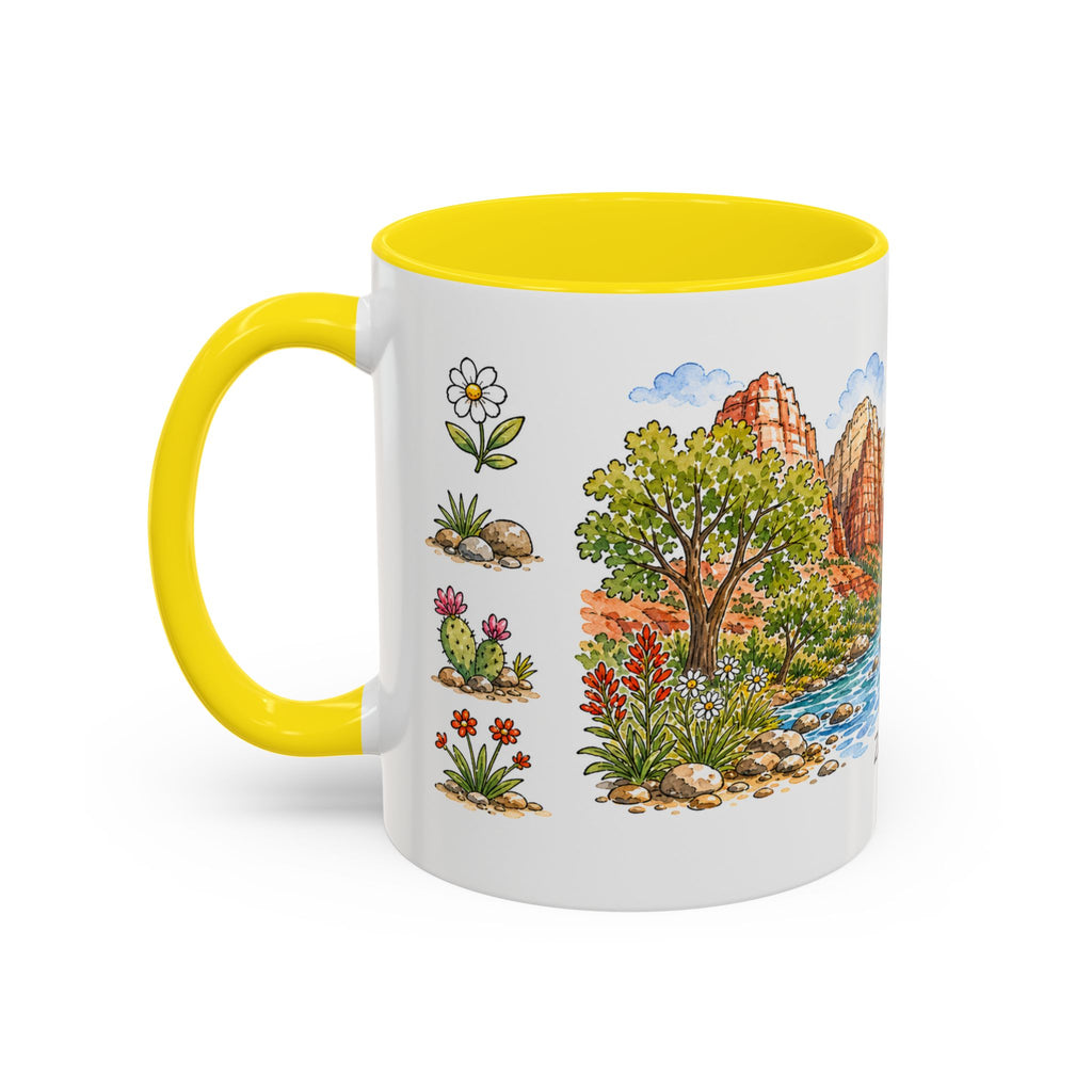 Zion National Park Mug | US Travel Souvenir Accent Coffee Mug | 11oz 15oz Ceramic Cup