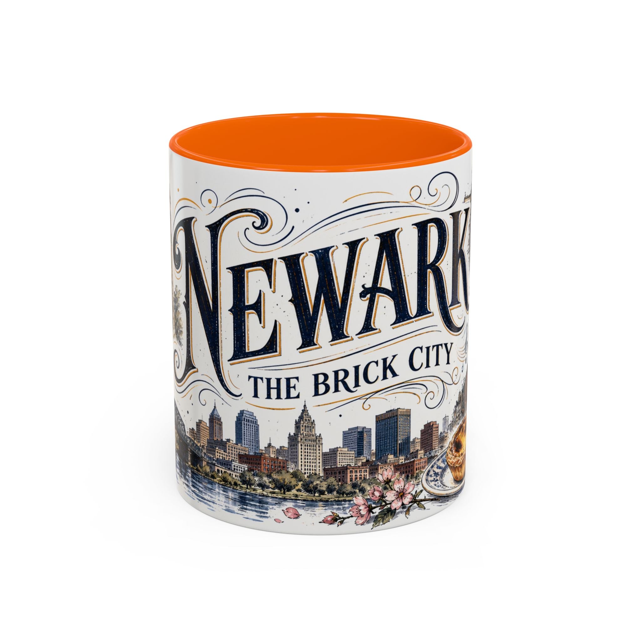 Newark Coffee Mug | United States Travel Souvenir | Vintage Illustrated City Gift | 11 oz 15 oz Accent Mug