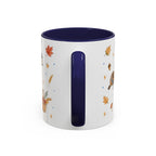 Thanksgiving Turkey Mug | Friendly Woodland Watercolor Gift | Autumn Accent Cup 11oz 15oz