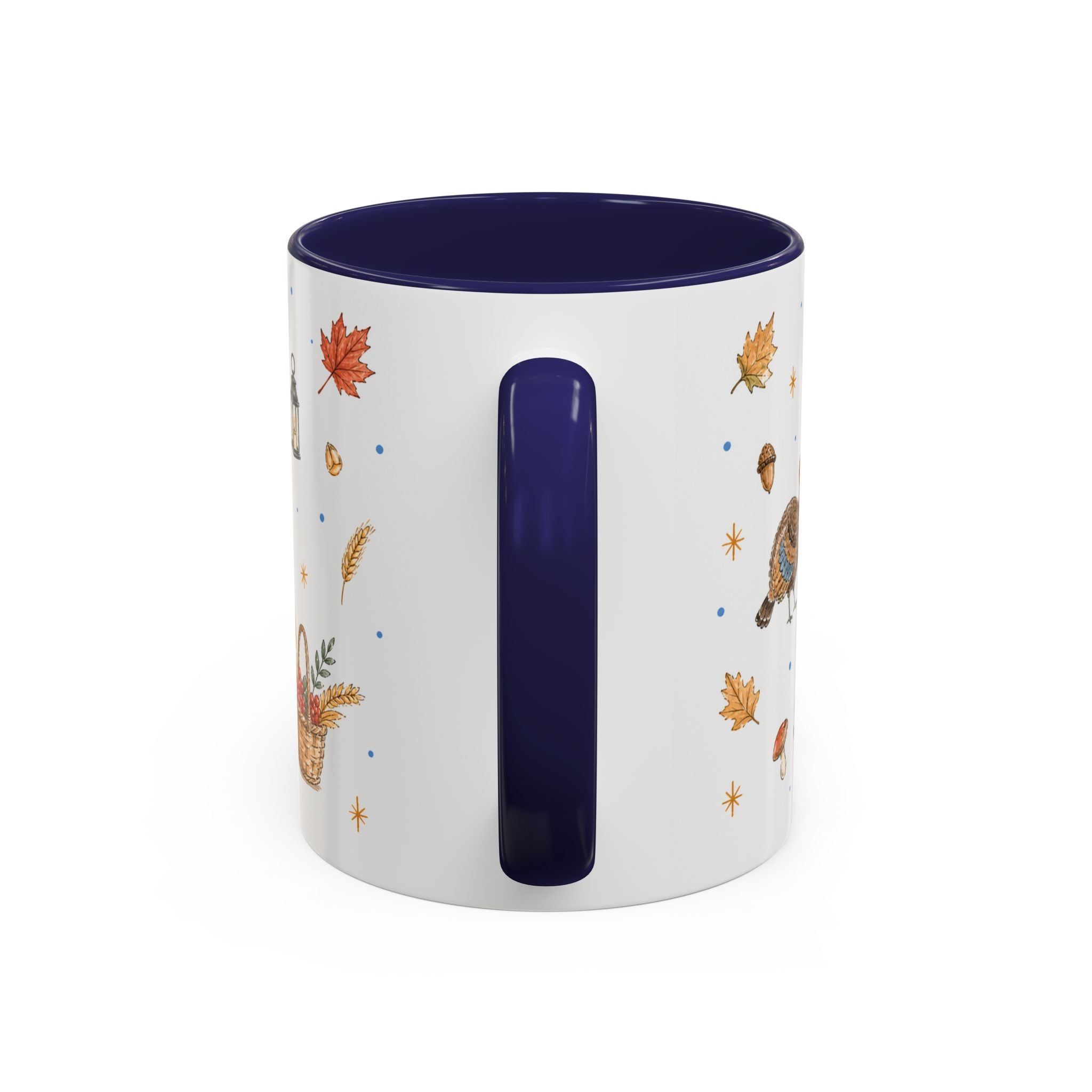 Thanksgiving Turkey Mug | Friendly Woodland Watercolor Gift | Autumn Accent Cup 11oz 15oz