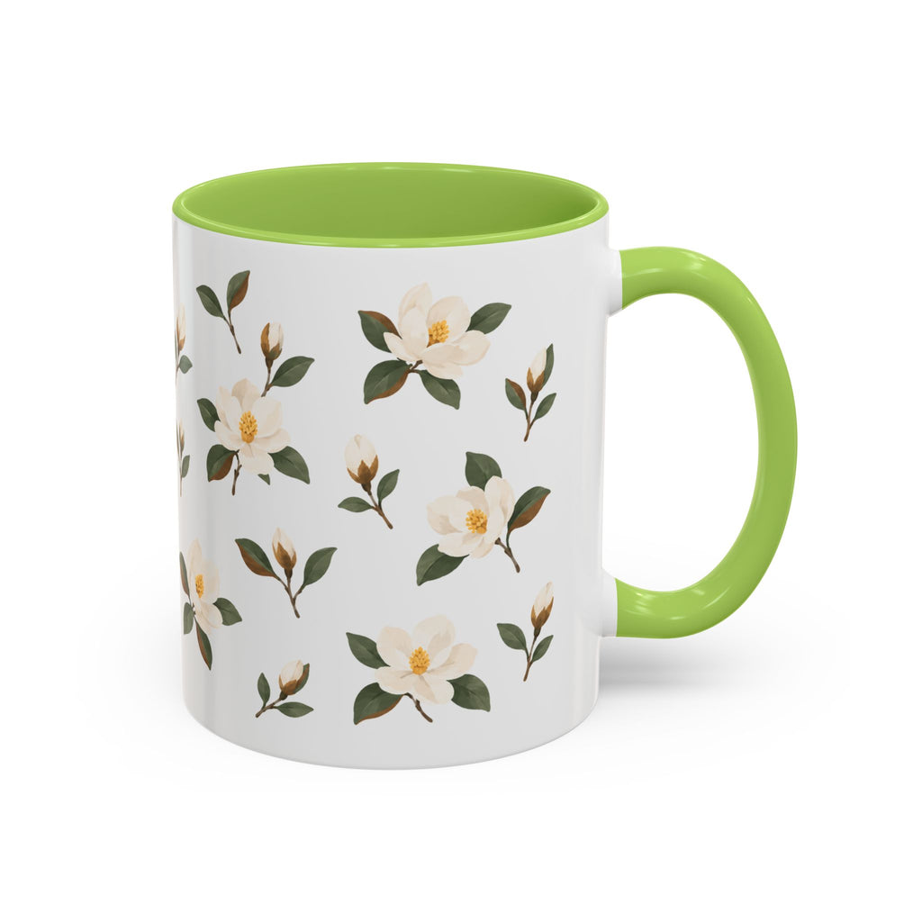 Mississippi Magnolia Mug, State Flower Floral Coffee Cup, 11oz Botanical Gift