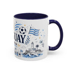 Uruguay Soccer Coffee Mug | World Cup Fan Gift | Accent Color Ceramic 11oz 15oz Match Day Cup