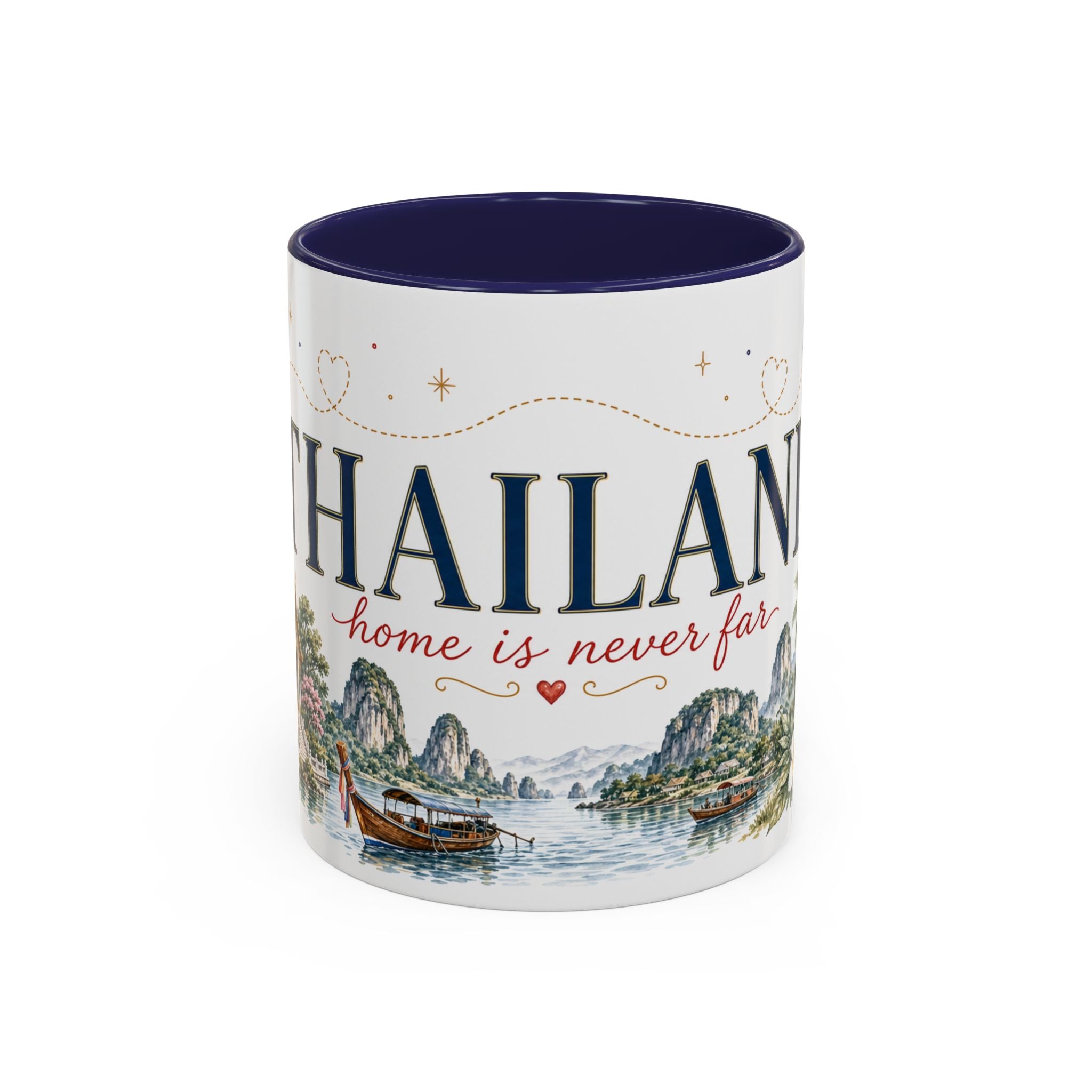 Thailand Home Country Mug | Moving Away Gift | Long Distance Friendship | 11 oz 15 oz Accent Mug