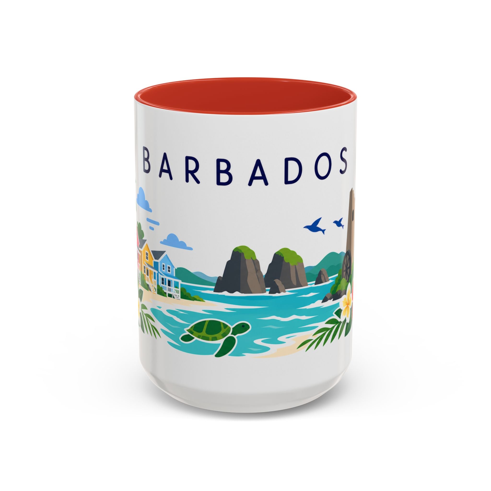 Barbados Coffee Mug | Travel Souvenir Accent Mug | Country Gift Ceramic Cup 11oz 15oz