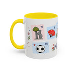 Madrid Coffee Mug | Postage Stamp Collage Mug | Travel Souvenir Accent Cup 11oz 15oz