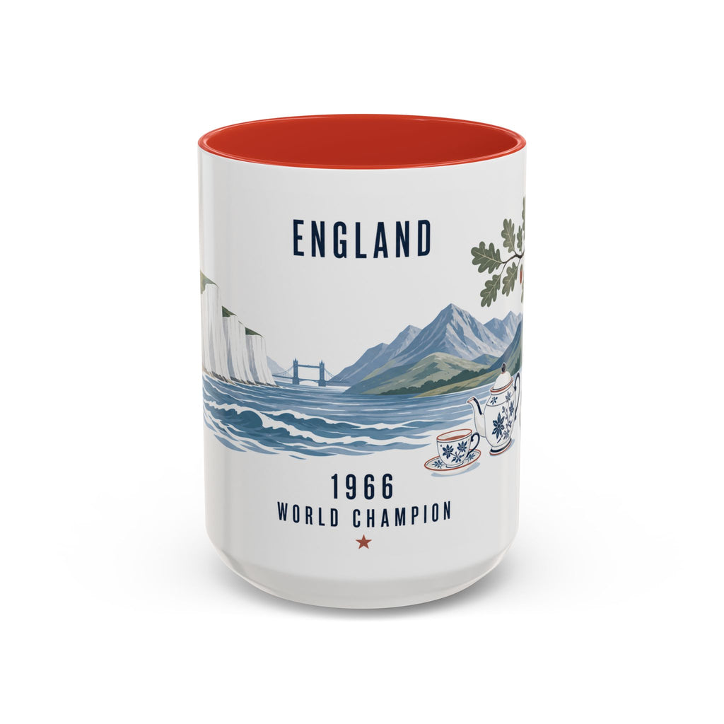 England 1966 World Champion Mug | English Soccer Fan Gift | Football Championship Coffee Cup | 11oz 15oz Accent Mug