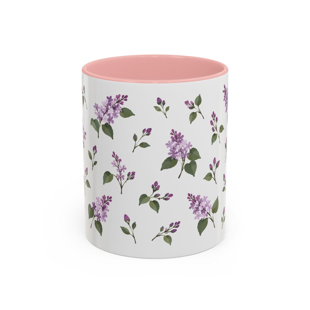 New Hampshire Purple Lilac Mug, State Flower Floral Coffee Cup, 11oz Botanical Gift