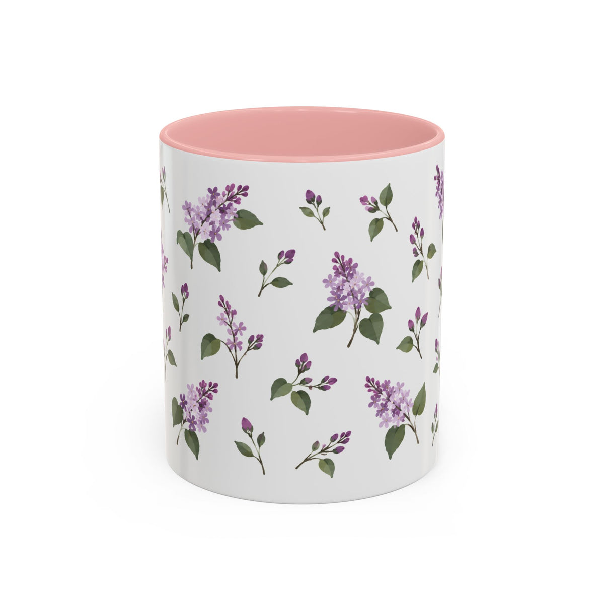 New Hampshire Purple Lilac Mug, State Flower Floral Coffee Cup, 11oz Botanical Gift