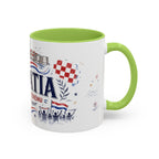 Croatia Soccer Coffee Mug | World Cup Fan Gift | Accent Color Ceramic 11oz 15oz Match Day Cup
