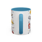 Dad Jokes Sorry Not Sorry Coffee Mug | Father's Day Gift for Dad | Accent Color Ceramic 11oz 15oz