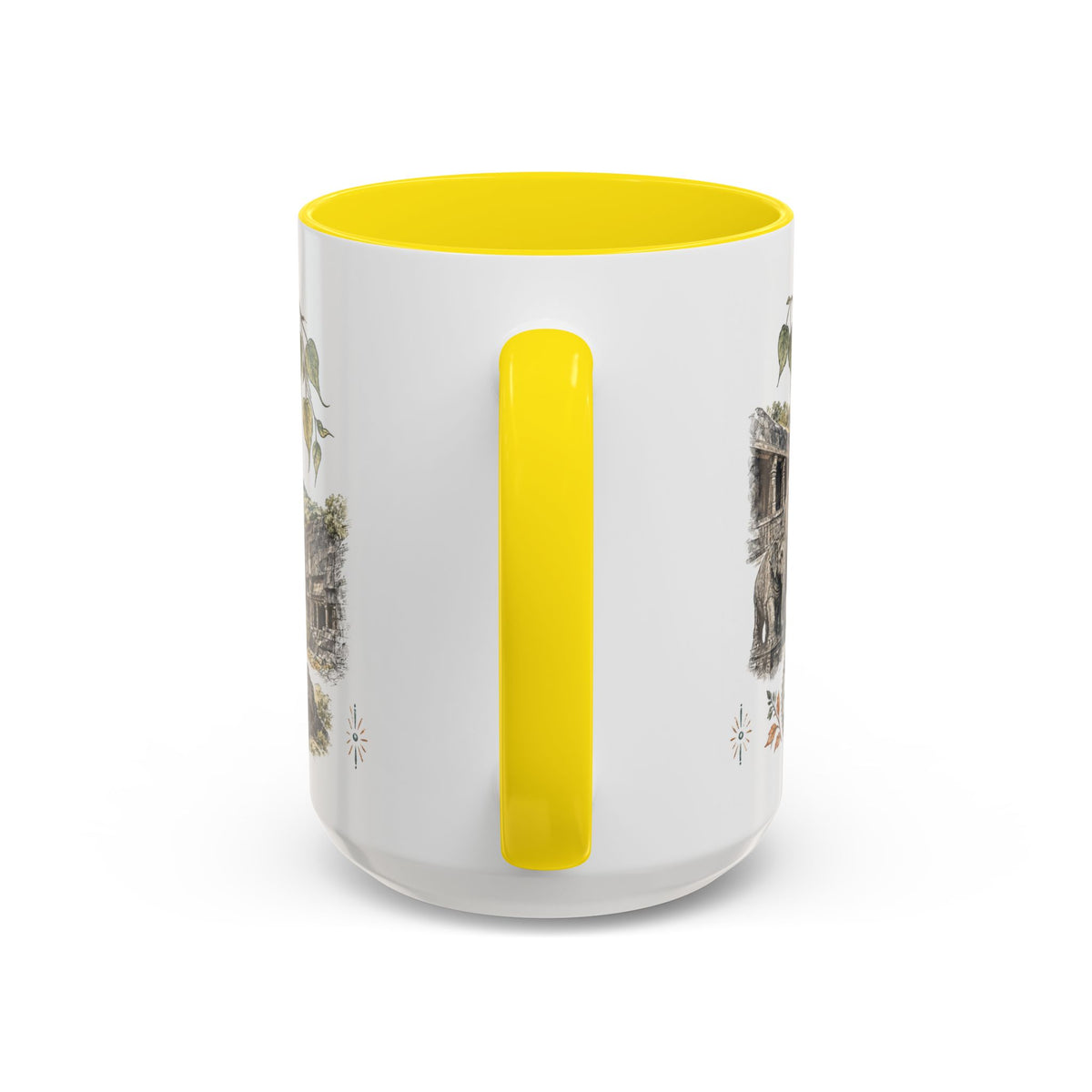 Ellora Caves Mug, India Travel Souvenir, Bucket List Gift, Accent Ceramic Coffee Mug 11oz 15oz