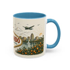 Orlando Coffee Mug | United States Travel Souvenir | Vintage Illustrated City Gift | 11 oz 15 oz Accent Mug