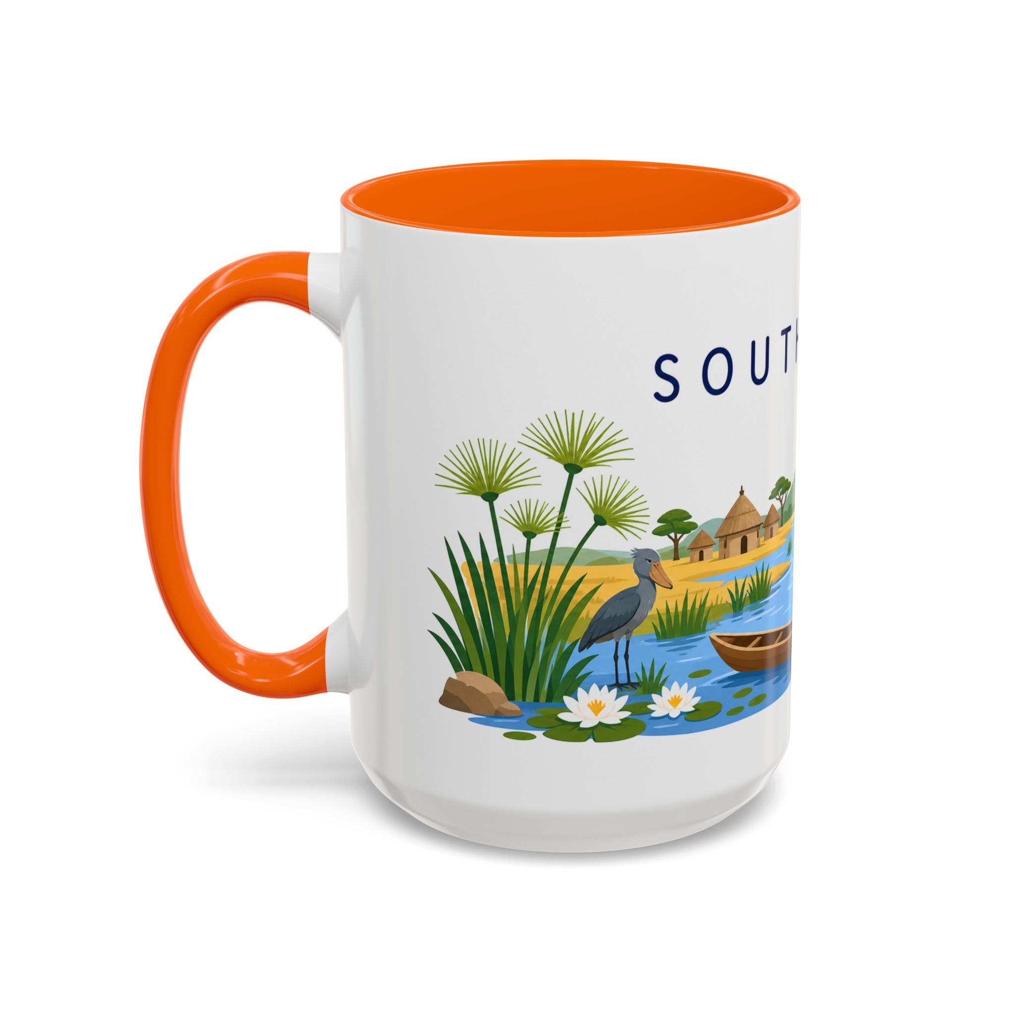 South Sudan Coffee Mug | Travel Souvenir Accent Mug | Country Gift Ceramic Cup 11oz 15oz