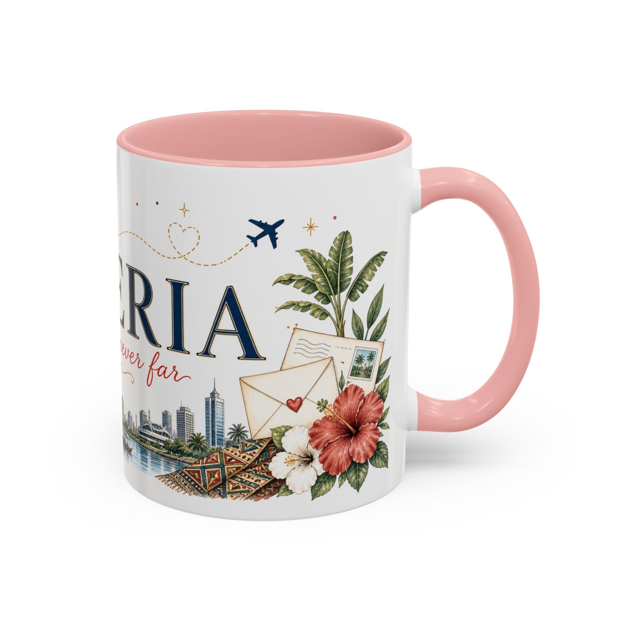 Nigeria Home Country Mug | Moving Away Gift | Long Distance Friendship | 11 oz 15 oz Accent Mug