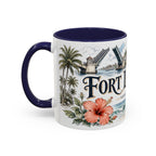 Fort Lauderdale Coffee Mug | United States Travel Souvenir | Vintage Illustrated City Gift | 11 oz 15 oz Accent Mug