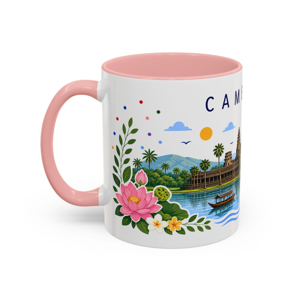 Cambodia Coffee Mug | Travel Souvenir Accent Mug | Place Gift Ceramic Cup 11oz 15oz