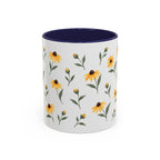 Maryland Black-eyed Susan Mug, State Flower Floral Coffee Cup, 11oz Botanical Gift