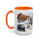Agra Coffee Mug | India Travel Souvenir | Vintage Illustrated City Gift | 11 oz 15 oz Accent Mug
