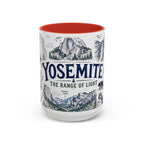 Yosemite National Park Coffee Mug | Hiking Camping Nature Gift | Accent Color Ceramic 11oz 15oz