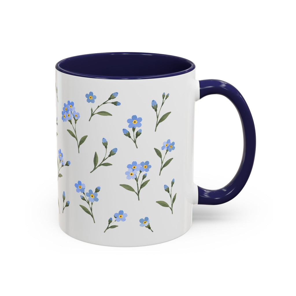 Alaska Forget-me-not Mug, State Flower Floral Coffee Cup, 11oz Botanical Gift