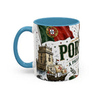 Portugal Soccer Coffee Mug | World Cup Fan Gift | Accent Color Ceramic 11oz 15oz Match Day Cup