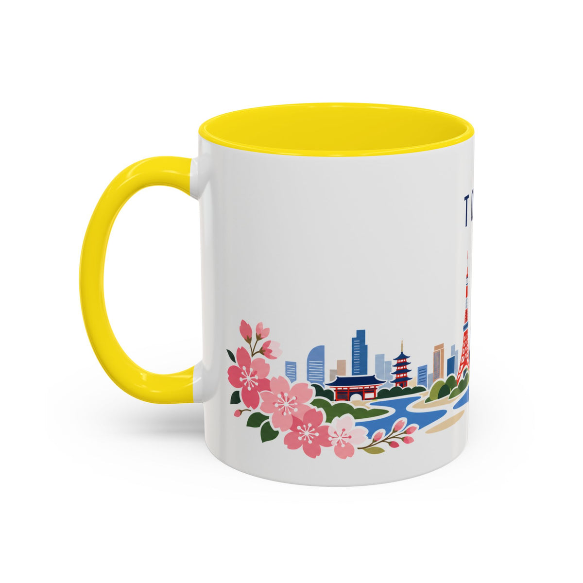 Tokyo Coffee Mug | Japan Travel Souvenir | Porcelain Decal City Gift | 11oz 15oz Accent Mug