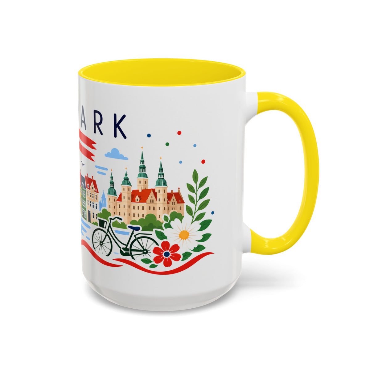 Denmark Coffee Mug | Travel Souvenir Accent Mug | Country Gift Ceramic Cup 11oz 15oz