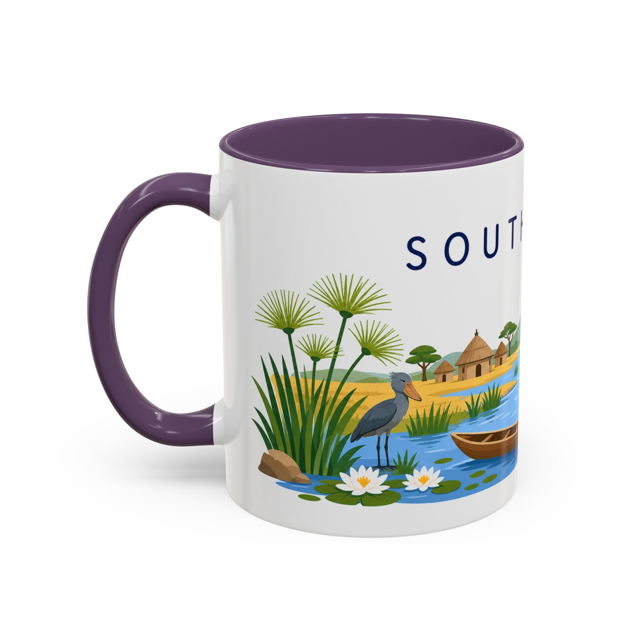 South Sudan Coffee Mug | Travel Souvenir Accent Mug | Country Gift Ceramic Cup 11oz 15oz